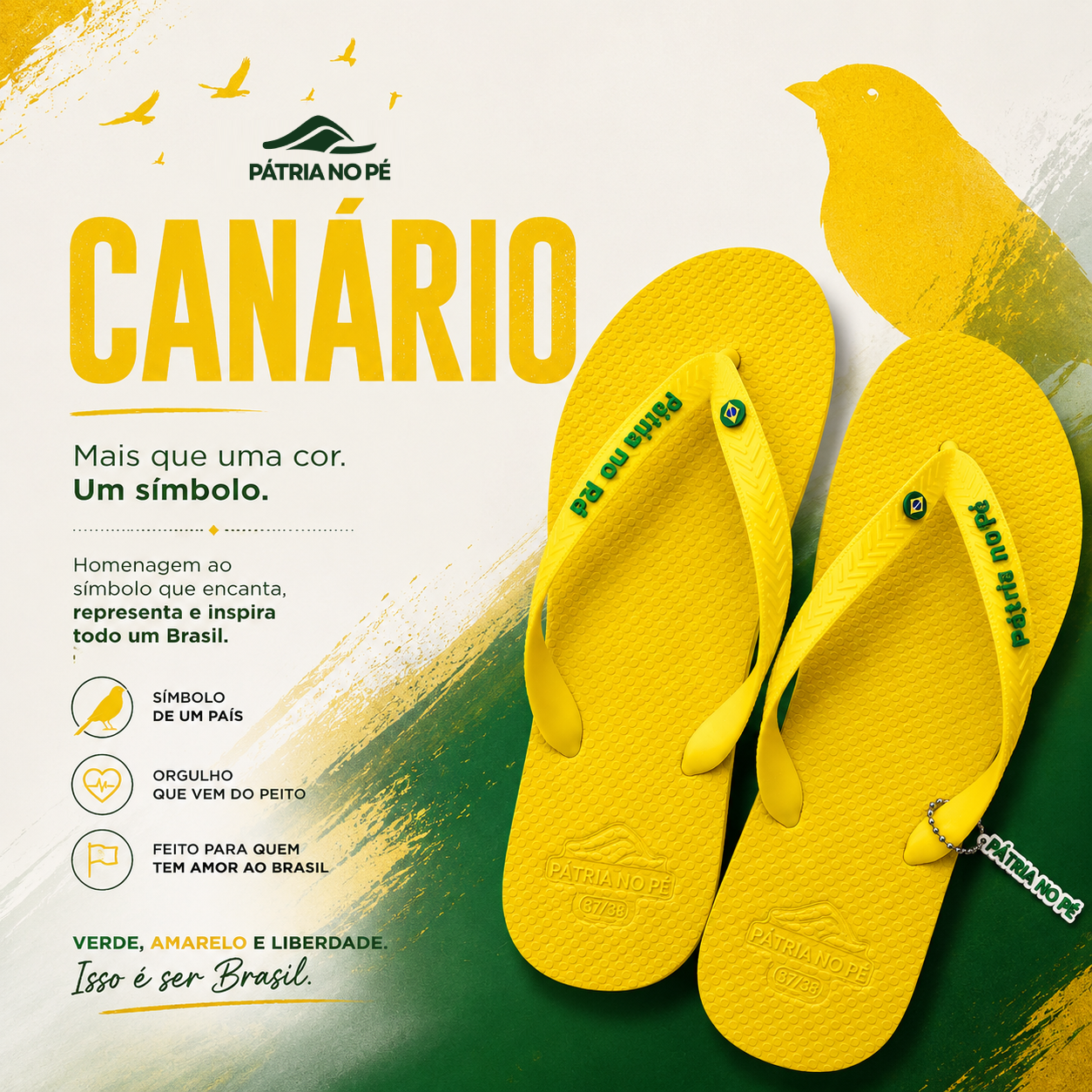 Chinelo: Canário - Premium
