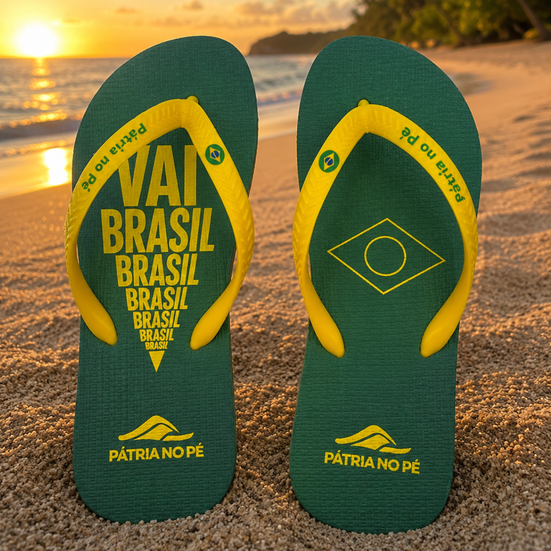 Chinelo: Vai Brasil - Premium (Lançamento)