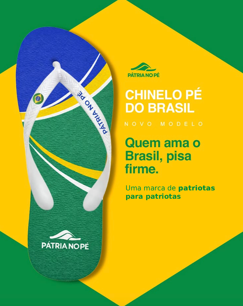 Chinelo: Pé do Brasil (EDIÇÃO LIMITADA)