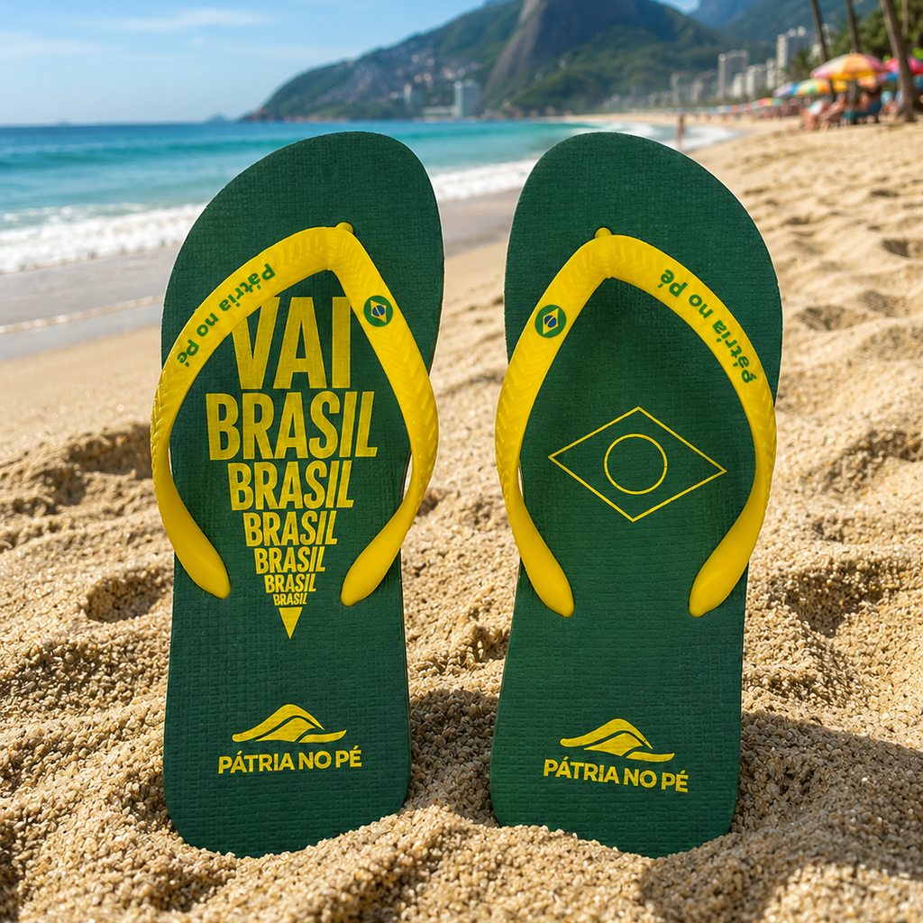 Chinelo: Vai Brasil - Premium (Lançamento)